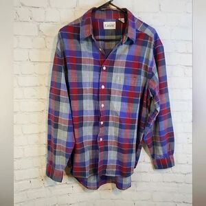 Mens Levi's flannel button-down longsleeve shirt, size XL